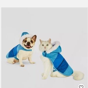 Blue Hooded Pet Vest